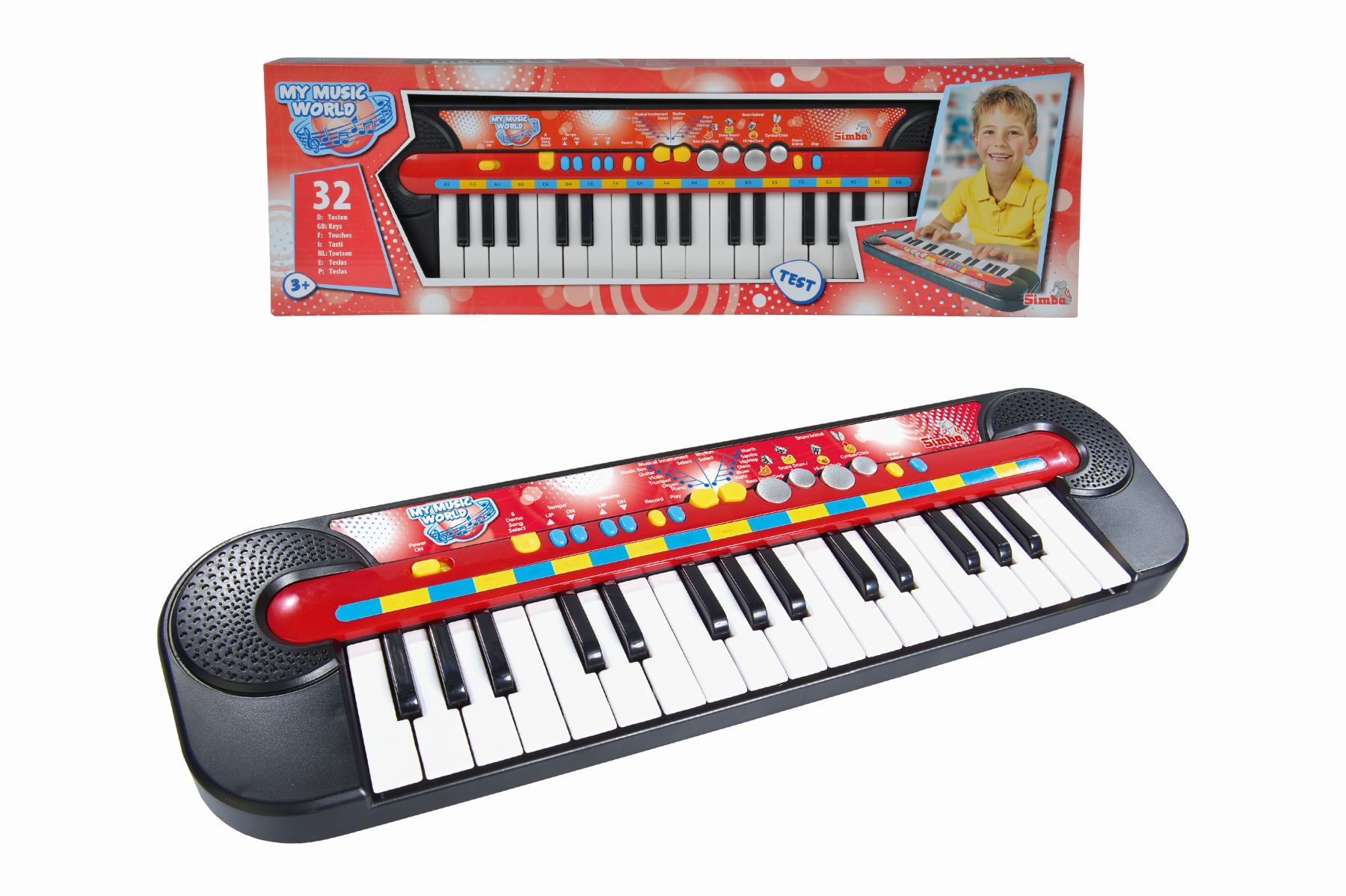 Piano, 32 kláves, 45 x 13 cm, na batérie